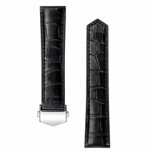 Cinturino per orologio in pelle nera 39mm