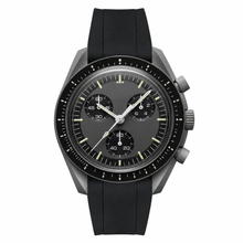 Montre Racing Noir Bracelet en caoutchouc