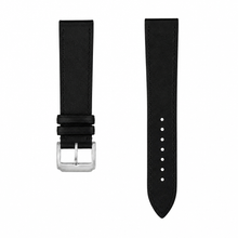 Cinturino per orologio in pelle nera 21mm
