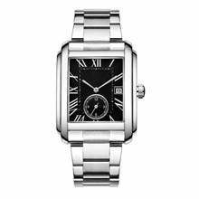 Herrenarmbanduhr Kleid Silber-Edelstahl
