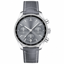 Speedmaster 38 mm, 스틸 & 가죽 스트랩