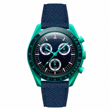 Uhr mit Marine-Sternen-Zifferblatt und Marine-Armband