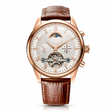 Orologio da abito con cassa e cinturino in oro rosa