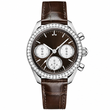 Speedmaster 38 mm, steel with alligator leather strap