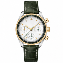Speedmaster 38 มม., สแตนเลส – ทองคำเหลืองพร้อมสายหนัง